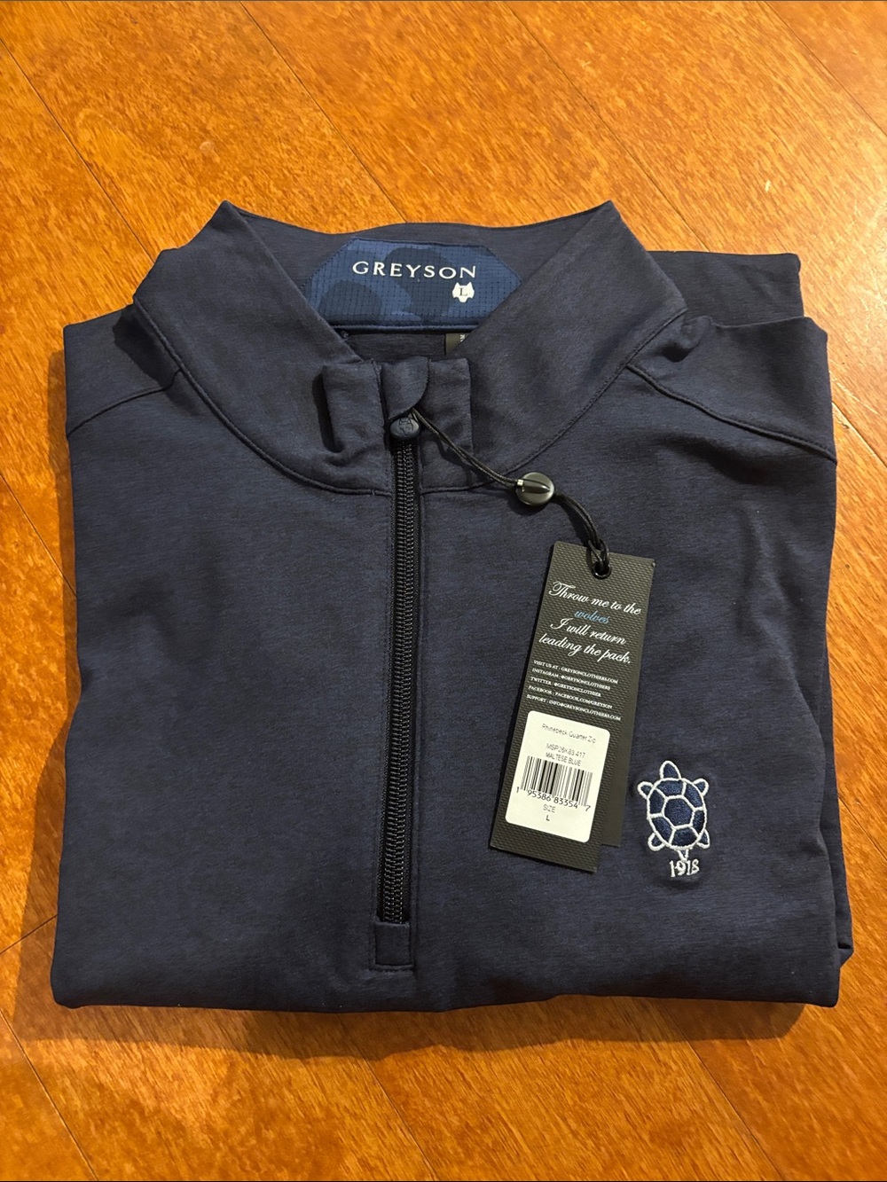 Men's Zip-Up Sweater in Deep Navy